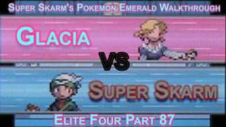 Pokemon Emerald Walkthrough Part 87 Elite Four  Glacia [upl. by Ibrek]