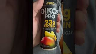 OIKOS Pro postworkout healthy protien gains sponsorme OIKOS subscribe [upl. by Hgielime870]