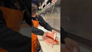 We’re with pikeplacefish learning how to fillet an amazing salmon 🐟🔪 PART 1 [upl. by Jablon]