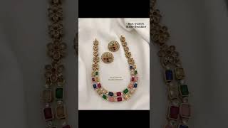 Premium Quality Matte Finish Multicolor Set Price 670WhatsApp 7668137105 jewelry necklace [upl. by Yllop]