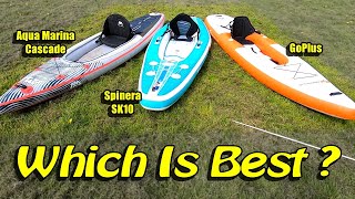 Inflatable SUP Kayak Hybrid Comparison Review  Aqua Marina  Spinera  Costway GoPlus [upl. by Reffinnej254]