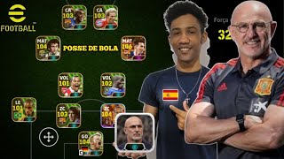 L de la Fuente MELHOR TECNICO no POSSE de BOLA no eFootball 2024 Mobile [upl. by Grange]