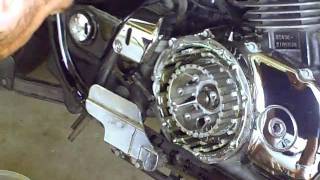 Honda Shadow Sabre Clutch Replacement [upl. by Otrebogir]