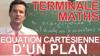 Equation cartésienne dun plan  le rappel de cours  MATHS  TS  Les Bons Profs [upl. by Attenrev]