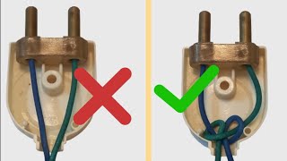 how to connect the two pin plug of electric wire  2 pin plug connection  electric plug connections [upl. by Sudbury]