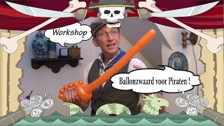 Ballonzwaard  de Haagse Ballonnenboer  Balloon sword Balloon tutorial Ballonfiguren maken [upl. by Yemrej385]