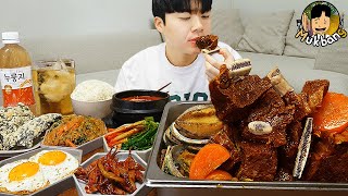 ASMR MUKBANG 집밥 직접 만든 된장찌개 대왕 전복 소갈비찜 잡채 먹방 amp 레시피 Galbijjim Korean Home Meal EATING REAL SOUND [upl. by Brendon]