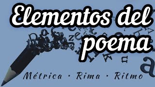 Elementos del poema [upl. by Sorazal]