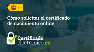 Cómo descargar el certificado de nacimiento con tu certificado digital [upl. by Gloriana]