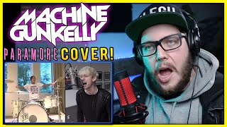 REACTION to Machine Gun Kelly amp Travis Barker  Misery Business Paramore Cover [upl. by Eislel]