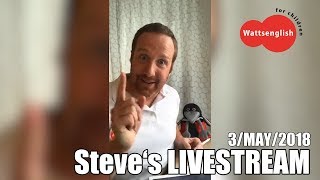 Steves LIVESTREAM  Shows is Spain WattsEnglish method [upl. by Sixla959]