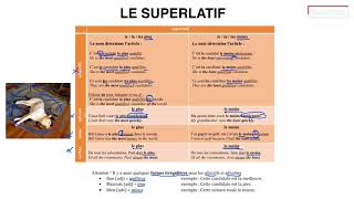 Le comparatif et superlatif [upl. by Kirtap]