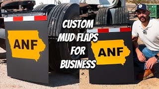 Custom Mud Flaps For Business  SemiTruck Trailer Work Truck Make Your Own Mud Flaps [upl. by Llemmart94]