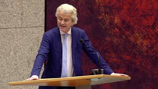 Inbreng Geert Wilders debat over versoepeling van het kinderpardon [upl. by Fillender440]