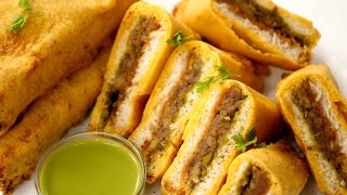 ब्रेड पकोड़ा बनाने की विधि  Bread Pakoda Recipe  CookingShooking [upl. by Atteuqram]