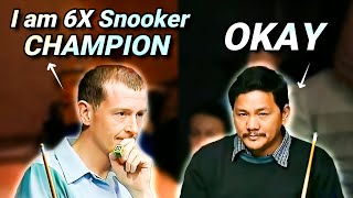 Snooker Player Thinks He CAN OUTPLAY The Pool Legend EFREN REYES [upl. by Ezeerb]