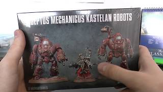 Warhammer 40k Adeptus Mechanicus Kastelan Robots Unboxing [upl. by Aloibaf]