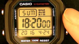 CASIO W800H1 Module 3240 Mens Digital Wristwatch [upl. by Asiulairam]