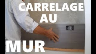 La pose du carrelage au mur Appliquer le carrelage dans une cuisine [upl. by Pamella374]