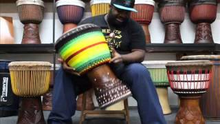 Weedie Braimah visits Drumskull Drums [upl. by Hole786]