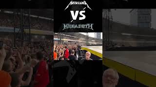 Metallica vs Megadeth James Hetfields Reaction to Dave Mustaine [upl. by Mireielle]