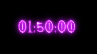 Purple neon vampire timer 1 hour 50 minutes countdown [upl. by Les]