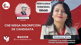 OTRAS VOCES 🛑 CNE niega inscripción de candidata [upl. by Bachman]