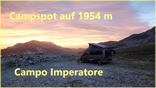 🚕🏕 Bella Italia 4 Abruzzen  Gran Sasso  Campo Imperatore  Genialer Campspot mit TibetFeeling [upl. by Anaehr]