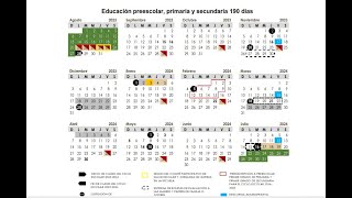 Calendario escolar 2023 2024 [upl. by Yeorgi761]