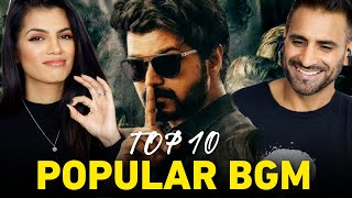 Top 10 Popular BGM South India Vs Bollywood ft Master Kgf War Rolex Rolex Uri  REACTION [upl. by Atazroglam]