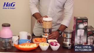 2 in 1 Nima Grinder and Blender  নিমা গ্রাইন্ডার এন্ড ব্লেন্ডার  Home and Gadgets [upl. by Yasdnyl818]