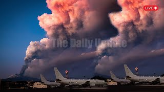 Horrible Today Etna Volcano Explosion in Italy Threatens people in Sicily [upl. by Siroval]