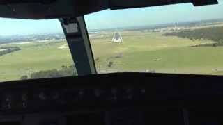 Airbus A330 Cockpit view of Landing into Melbourne [upl. by Evangelist165]