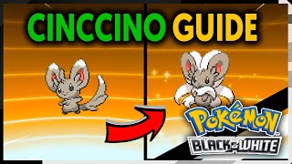 HOW TO EVOLVE MINCCINO INTO CINCCINO ON POKEMON BLACK AND WHITE [upl. by Nnaeel]