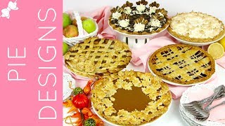 How to Make 5 Amazing Pie Crust Designs  Braid Lattice Roses Leaves Ruffles  Lindsay Ann Bakes [upl. by Nyladnek440]