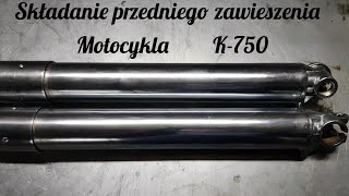 Składanie przedniego zawieszenia motocykla K750 ural dniepr [upl. by Reta33]