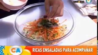 Ricas ensaladas para acompañar [upl. by Aihsile]