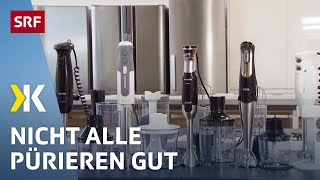 Stabmixer im Test Mit einigen Mixern gelingt keine Suppe  2018  Kassensturz  SRF [upl. by Donata989]