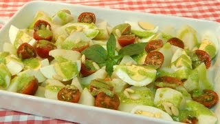 Ensalada de patatas al pesto receta fácil y rápida [upl. by Akir]