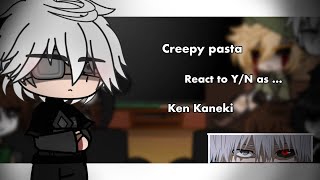 Creepypasta’s react to YN as Ken Kaneki  12  Creepypasta x Tokyo Ghoul [upl. by Kcirred]