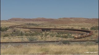 BUSIEST IRON ORE TRAIN JUNCTION IN AUSTRALIA Rio Tinto Ore Trains at Western Ck Jct [upl. by Hamrnand]