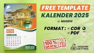 FREE DOWNLOAD TEMPLATE KALENDER 2025  PART 2 [upl. by Audsley43]