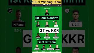 GT vs KOL Dream11 Prediction  KKR vs GT Dream11 Prediction  GT vs KKR Dream11 Prediction [upl. by Shem255]