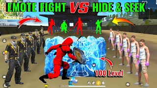 Free Fire Emote Fight But HIDE amp SEEK in Factory  Hide And Seek Challenge  Garena Free Fire 🔥 [upl. by Broder]