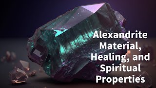 Alexandrite Material Healing and Spiritual Properties [upl. by Malvie]