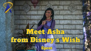 Asha from Disney’s Wish Meeting at Epcot [upl. by Yddeg]