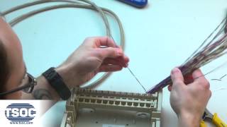 How to Terminate a 12 Port RJ11 BIX 36B Modular Distribution Connector  The TSOC™ Minute ep 7 [upl. by Den]