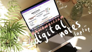 Handwritten notes on your laptop  how to set up a pen tablet for studying beginners video [upl. by Nosidda596]