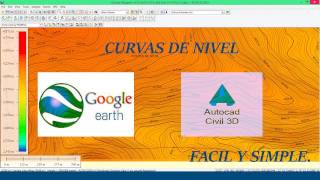 💻 EXPORTAR CURVAS DE NIVEL DESDE GOOGLE EARTH A CIVIL 3D 201620172018 ✔ MIGUELTAIPE [upl. by Nolat978]