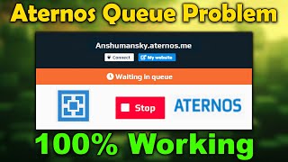 HOW TO SOLVE ATERNOS QUEUE PROBLEM 100 WORKING [upl. by Itak]